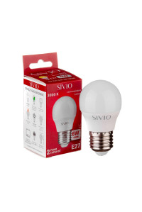 Led лампа SIVIO теплая белая 6W E27 G45 3000K