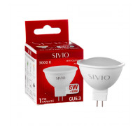 Led лампа SIVIO теплая белая 5W GU5.3 MR16 3000K