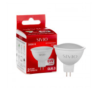 Led лампа SIVIO теплая белая 6W GU5.3 MR16 3000K