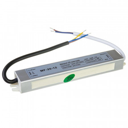 Блок питания led 12V F/1.67A 20 Bт IP 65