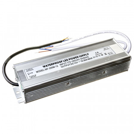 Блок питания led 12V F/16A 200 Bт IP 65