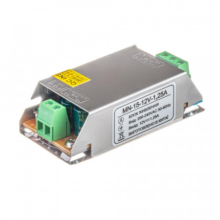 Блок питания led 12V MN/1.25A 15 Bт IP 20