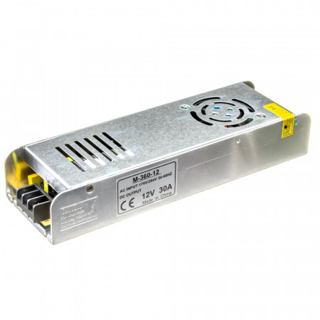 Блок питания led 12V M/30A 360 Bт IP 20
