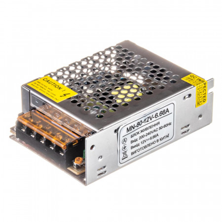 Блок питания led 12V MN/6.6A 80 Bт IP 20