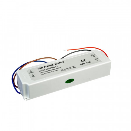 Блок питания led 12V SLIM PLASTIC/8.33A 100Bт IP 65