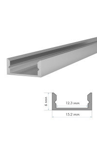 Профиль для LED лент накладной Пф-18 2м