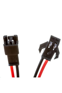 Комплект коннекторов для LED ленты папа+мама 12В 2pin черный с зажимом 