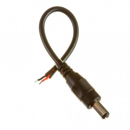 Коннектор для LED ленты 12В mini jack 5,5мм папа с проводом