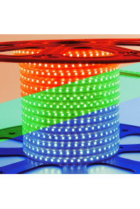 Led лента 220V rgb smd5050 10W/m 60LED/m IP65, 1м