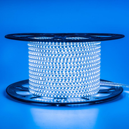 Led лента синяя 220V AVT smd2835 120LED/m 4Вт/m IP65, 1м