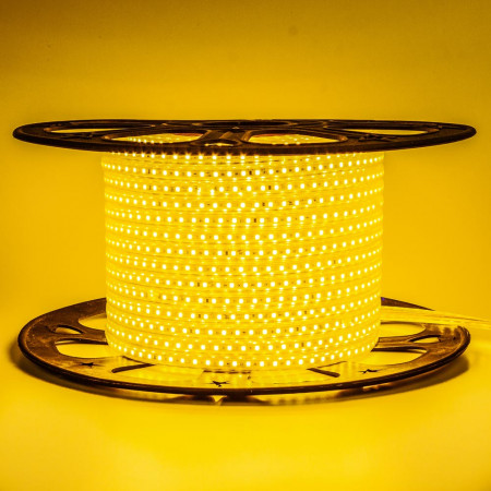Led лента желтая 220V AVT smd2835 120LED/m 4Вт/m IP65, 1м