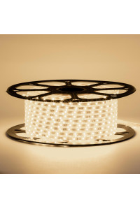 Led лента белая теплая 220V smd2835 120LED/m 12Вт/m IP65, 1м