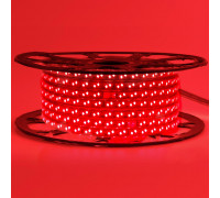 Led лента красная 220V smd2835 120LED/m 12Вт/m IP65, 1м