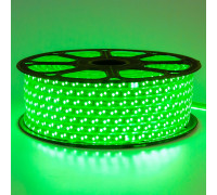 Led лента зеленая 220V smd2835 120LED/m 12Вт/m IP65, 1м