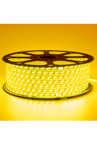Led лента желтая 220V smd2835 120LED/m 12Вт/m IP65, 1м