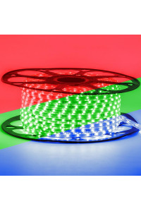 Led лента 220V rgb smd5050 5W/m 60LED/m IP65, 1м