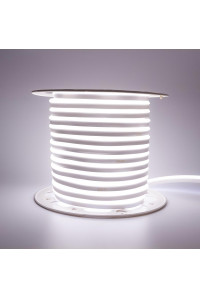 Led неон нейтральный белый AVT 220V smd2835 120LED/m 7Вт/m IP65, 1м