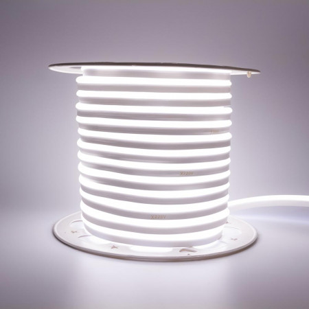 Led неон нейтральный белый AVT 220V smd2835 120LED/m 7Вт/m IP65, 1м