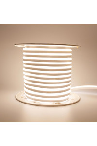 Led неон белый теплый AVT 220V smd2835 120LED/m 7Вт/m IP65, 1м