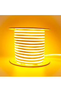 Led неон желтый AVT 220V smd2835 120LED/m 7Вт/m IP65, 1м