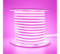 Led неон розовый AVT 220V smd2835 120LED/m 7Вт/m IP65, 1м