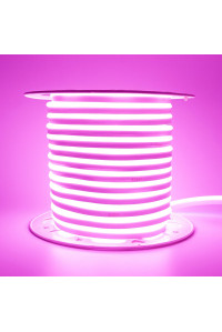 Led неон розовый AVT 220V smd2835 120LED/m 7Вт/m IP65, 1м