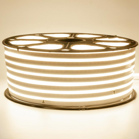 Led неон белый теплый 220V smd2835 120LED/m 12Вт/m IP65, 1м