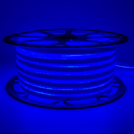 Led неон синий 220V smd2835 120LED/m 12Вт/m IP65, 1м