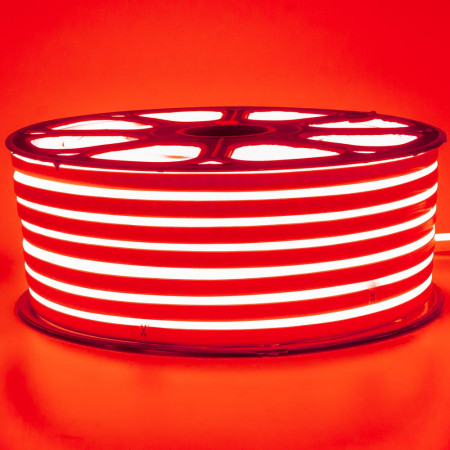 Led неон красный 220V smd2835 120LED/m 12Вт/m IP65, 1м