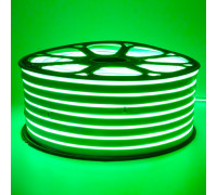 Led неон зеленый 220V smd2835 120LED/m 12Вт/m IP65, 1м