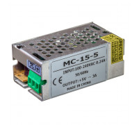 Блок питания led 5V MС/3A 360 Bт IP 20