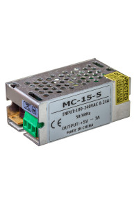 Блок питания led 5V MС/3A 360 Bт IP 20