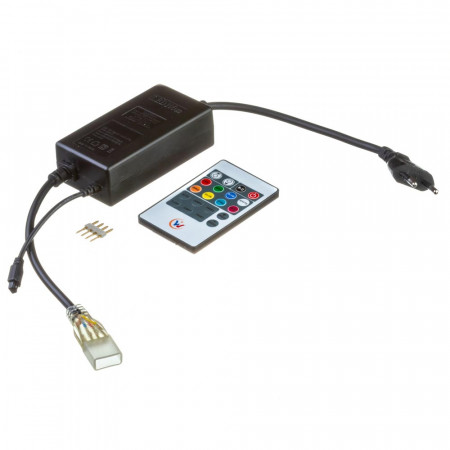 Адаптер питания Led ленты 220V Multi-Color smd2835-180 LED/m + пульт + контроллер + коннектор 4pin