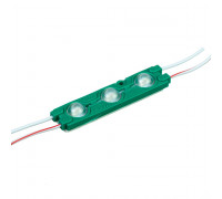 Светодиодный модуль   зеленый 12V smd5730 3LED 1.5W IP65