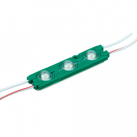 Светодиодный модуль зеленый 12V smd5730 3LED 1.5W IP65