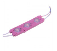 Светодиодный модуль   розовый 12V smd5730 3LED 1.5W IP65