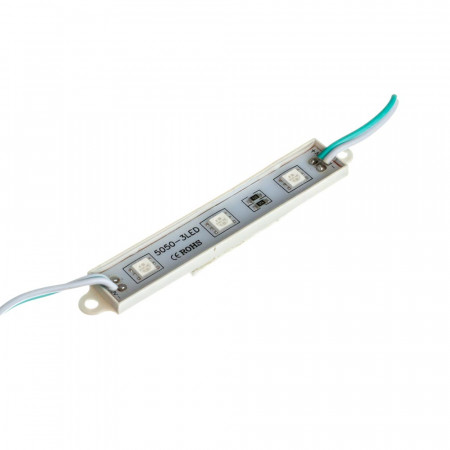 Led модуль зеленый 12V smd5050 3LED 0.72Вт IP65