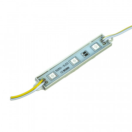 Led модуль желтый 12V smd5050 3LED 0.72Вт IP65