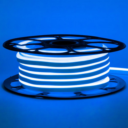 Led неон синий AVT-1 220V smd2835 120LED/m 7Вт/m IP65, 1м