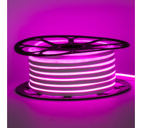 Неоновая лента светодиодная розовая 12V 6х12 AVT-smd2835 120LED/м 11 Вт/м IP65