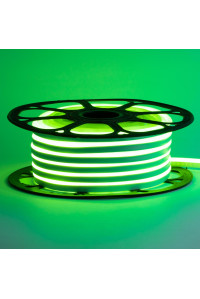 Led неон зеленый 12V smd2835 120LED/m 6Вт/m 8х16мм pvc IP65, 1м