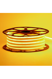 Led неон желтый 12V smd2835 120LED/m 6Вт/m 8х16мм pvc IP65, 1м