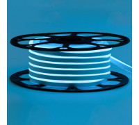 Led неон голубой 12V smd2835 120LED/m 6Вт/m 8х16мм pvc IP65, 1м