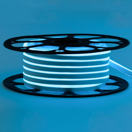 Led неон голубой AVT-1 220V smd2835 120LED/m 7Вт/m IP65, 1м