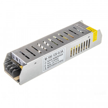 Блок питания led 12V M/8.3A 100 Bт IP 20