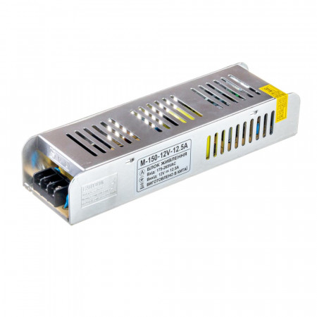 Блок питания led 12V M/12.5A 150 Bт IP 20