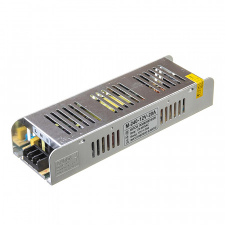 Блок питания led 12V M/20A 240 Bт IP 20