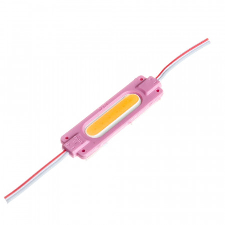 Led модуль розовый СОВ 12V 1LED 2Вт овал IP65