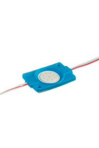 Светодиодный модуль   синий 12V СОВ круглый 1LED 2,4W IP65