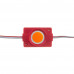 Светодиодный модуль красный 12V СОВ круглый 1LED 2,4W IP65